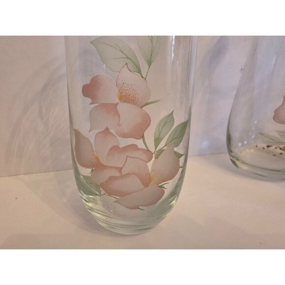 Set Of 6 Crystal Clear Industries Turkish Hand Painted Floral Glasses - Picture 3 of 6